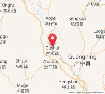 Map of Gushui, Guangdong
