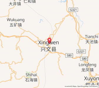 Map of Gusong, Sichuan