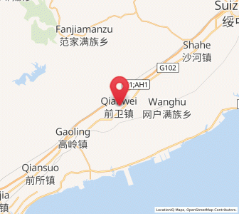 Map of Guta, Liaoning