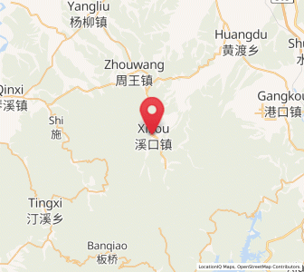 Map of Guxi, Anhui