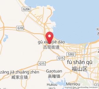 Map of Guxian, Shandong
