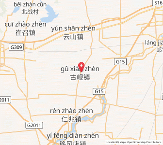 Map of Guxian, Shandong