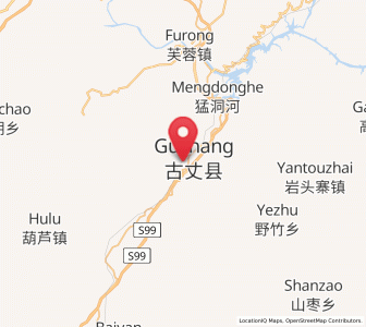 Map of Guyang, Hunan