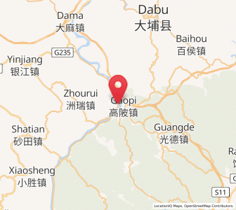 Map of Guye, Guangdong