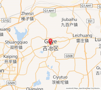 Map of Guye, Hebei
