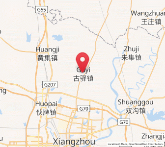 Map of Guyi, Hubei