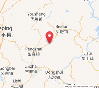 Map of Guzhai, Guangdong