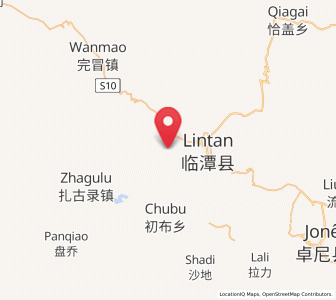 Map of Guzhan, Gansu