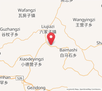 Map of Guzhuyingzi, Liaoning