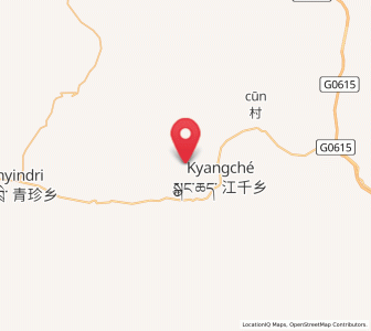 Map of Gyangqai, Qinghai