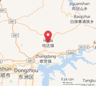 Map of Hada, Liaoning