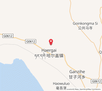 Map of Ha’ergai Dadui, Qinghai