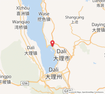 Map of Haidong Zhen, Yunnan