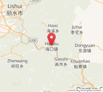 Map of Haikou, Zhejiang