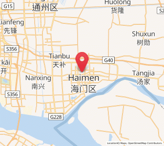 Map of Haimen, Jiangsu