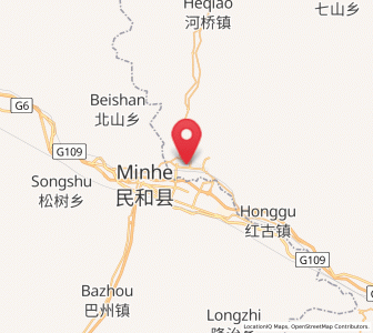Map of Haishiwan, Gansu