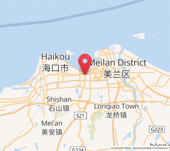 Map of Haixiu, Hainan