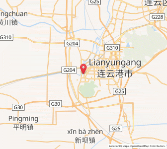 Map of Haizhou, Jiangsu