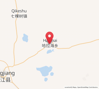 Map of Halahai, Heilongjiang
