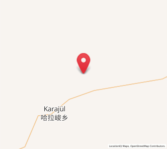 Map of Halajun, Xinjiang