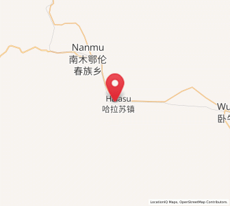Map of Halasu, Inner Mongolia