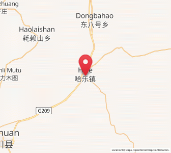 Map of Hale, Inner Mongolia