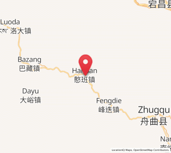 Map of Hanban, Gansu