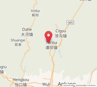 Map of Hanbin, Shaanxi