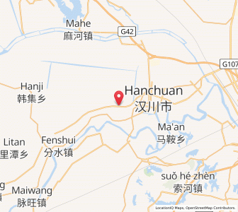 Map of Hanchuan, Hubei