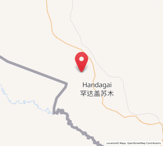 Map of Handgai, Inner Mongolia