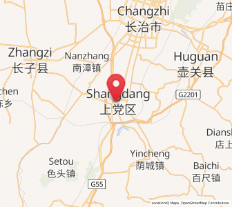 Map of Handian, Shanxi