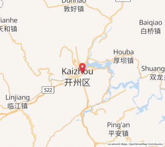 Map of Hanfeng, Chongqing