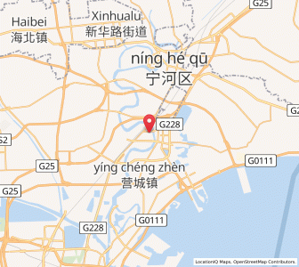 Map of Hangu, Tianjin