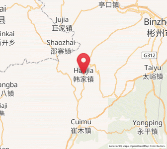 Map of Hanjia, Shaanxi