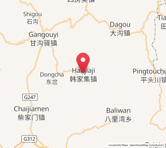 Map of Hanjiaji, Gansu