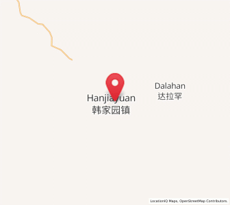 Map of Hanjiayuan, Heilongjiang