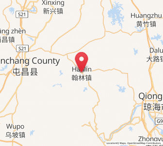 Map of Hanlin, Hainan