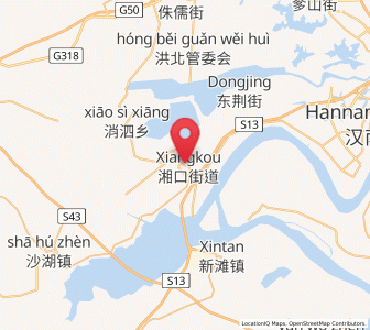 Map of Hannan, Hubei