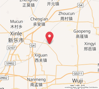 Map of Hantai, Hebei