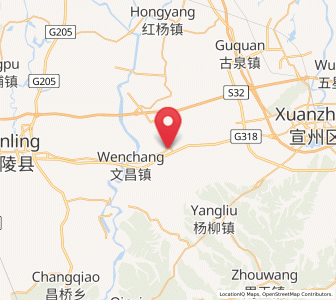 Map of Hanting, Anhui