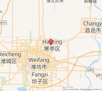 Map of Hanting, Shandong