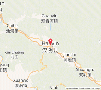 Map of Hanyin Chengguanzhen, Shaanxi