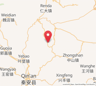 Map of Haodi, Gansu