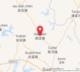 Map of Haodian, Hubei