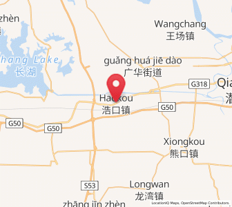 Map of Haokou, Hubei