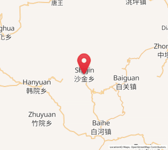 Map of Haoli, Gansu
