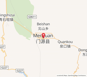 Map of Haomen, Qinghai