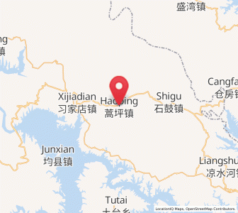 Map of Haoping, Hubei