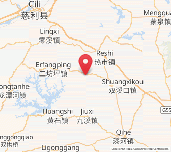 Map of Haoping, Hunan
