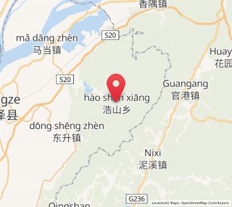 Map of Haoshan, Jiangxi